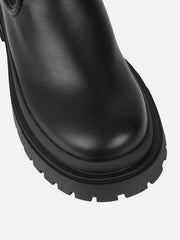 Jirra Black Chunky Ankle Sock Boots