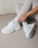 Marvie White Chunky Trainers
