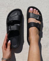 Samantha Black EVA Slip on Footbed Slides