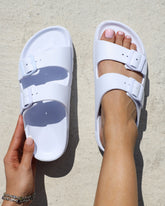 Samantha White EVA Slip on Footbed Slides