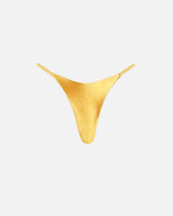 Sari Yellow Satin Adjustable Bikini Bottoms