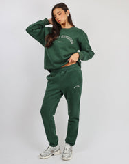 Elwood Simmi Studios Varsity Cuffed Jogger in Pine Green