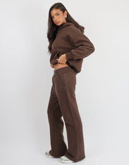 Maisy Simmi Studios Essentials Hoodie in Brown