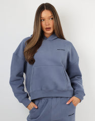 Maisy Simmi Studios Essentials Hoodie In Blue