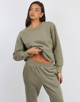 Ashby Simmi Studios Essentials Sweatshirt in Olive