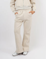 Maddie Simmi Studios Essentials Flared Joggers in Light Beige
