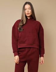 Ava Simmi Studios Essentials Hoodie in Burgundy