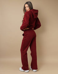 Ava Simmi Studios Essentials Hoodie in Burgundy
