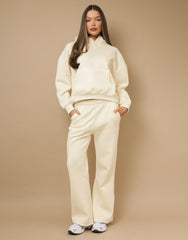 Maeve Simmi Studios Essentials Hoodie In Cream