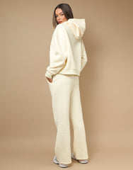 Maeve Simmi Studios Essentials Hoodie In Cream