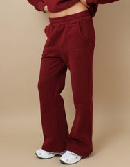 Maia Simmi Studios Essentials Joggers In Burgundy