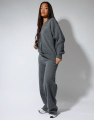 Alma Simmi studios soft touch cardigan in dark grey