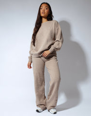 Faye Simmi studios soft touch crew neck in oatmeal