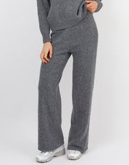 Eve Simmi studios soft touch wide leg trousers in dark grey