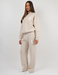Romy Simmi Studios Chunky Knit Hoodie In Cream
