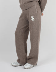Romy Simmi Studios Chunky Knit Trousers In Mocha