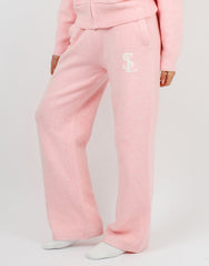 Romy Simmi Studios Chunky Knit Trousers In Pink