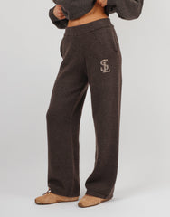 Romy Simmi Studios Chunky Knit Trousers In Teddy
