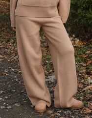 Freya Simmi Studios Heavy Knit Trousers In Mocha