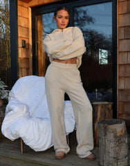 Sydney Simmi Studios Knitted Trousers In Beige