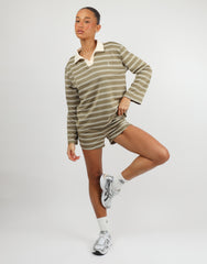 Melissa Simmi Studios Small Stripe Shorts In Green