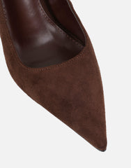 Sid Brown Suede Court Shoes