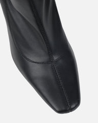 Abel Black Wedge Heeled Ankle Boots