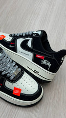 AF1 BEIGE NEGRO FOFDESIGNS