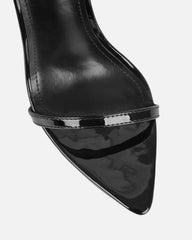 Arii Black Mirror Diamante Block Heels