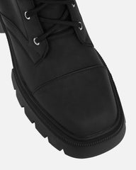 Bennett Black Nubuck Chunky Lace Up Boots