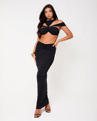 Bronx Black Cut Out Maxi Dress