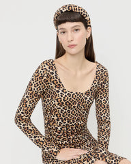Bellamy Leopard Jersey Headband