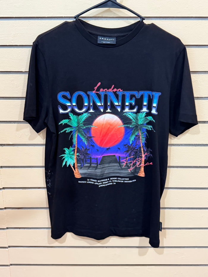 black Sonneti London graphic t-shirt size small