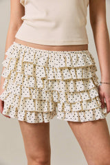 Pearls, Boots & Dots Ruffled Shorts RESTOCK