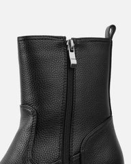 Candace Black Chunky Ankle Boots