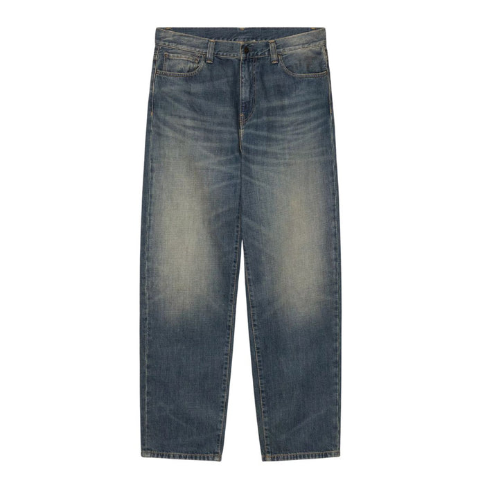 Carhartt WIP Aaron Pant Blue Mid Worn Used