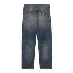 Carhartt WIP Aaron Pant Blue Mid Worn Used
