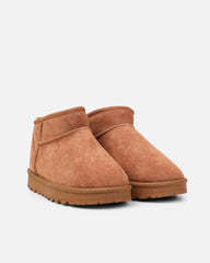 Cari Tan Faux Suede Ultra Low Boots