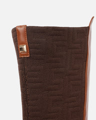 Darell Tan Flat Over The Knee Boots