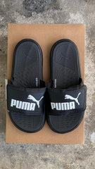 CHANCLAS PUMA CLASICA NEGRO BLANCO