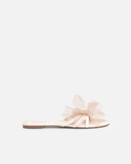 Shole Beige Wash Flat Sandals