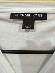 Michael Kors colorblock cotton crewneck T-shirt size large