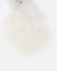 Floof Cream Curly Faux Fur Slippers