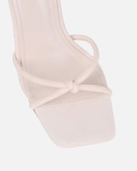 Malinda Stone Velvet Heeled Sandals