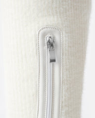 Stallone Cream Over The Knee Fluffy Sock Boots