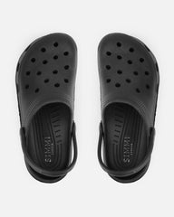 Cruz Black Moulded Flat Clogs