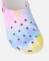 Cruz Purple And Yellow Tie Dye Moulded Flat Clogs