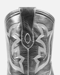 Everest Silver Metallic Calf Western Boots