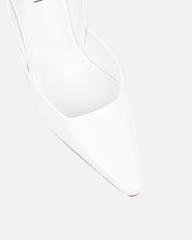 Darcia White Box Sling Back Court Shoes