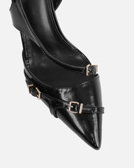 Vale black box harness detail court shoes